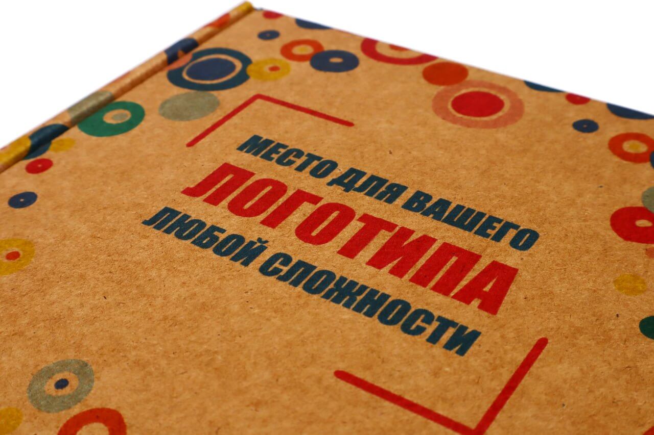 Коробка из бурого микрогофрокартона с цифровой печатью, вариант 2